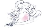  belly big_belly blush canine egg female fox mammal multi_tail nintendo oviposition pok&eacute;mon pregnant prehensile_tail video_games vulpix zachsanomaly 