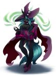  2017 alpha_channel ambris anthro anthrofied blue_hair breasts changeling cleavage clothed clothing female footwear friendship_is_magic fully_clothed green_eyes hair hair_over_eye hat hi_res high_heels long_hair my_little_pony queen_chrysalis_(mlp) shoes simple_background smile solo transparent_background 