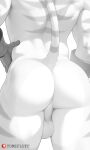 anthro back_stripes backsack balls body_stripes bubble_butt butt clothing genitals gloves handwear hi_res lombax male mammal monochrome patreon patreon_logo perineum raised_tail ratchet_(ratchet_and_clank) ratchet_and_clank solo sony_corporation sony_interactive_entertainment tail yumefluff