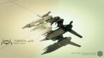  3d amarr_empire_(eve_online) commentary english_commentary english_text eve_online gentaro-de-averial light_fighter_(eve_online) low_poly military_vehicle no_humans realistic reflective_floor science_fiction spacecraft starfighter vehicle_focus vehicle_name 