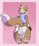  after_sex anthro balls canine clothed clothing cum cum_in_ass cum_inside disembodied_hand duo girly humanoid_penis male mammal ner0 pants_down partially_clothed penis thick_thighs underwear 