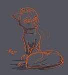  absurd_res anthro canine charlie_(weaver) clothed clothing disney female fox hi_res kam mammal monochrome pack_street signature simple_background sketch solo sweater zootopia 