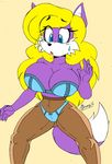  akatsukishiranui-fox anthro big_breasts bra breasts canine cleavage clothed clothing fan_character female fox mammal panties solo sonic_(series) underwear 
