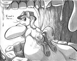  dialogue drooling greyscale hat micro monochrome my_little_pony ponythroat saliva teeth tongue tongue_out underhoof uvula vore 