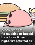 bocchi_the_rock! burger candy commentary cube_hair_ornament english_commentary english_text food gotoh_hitori gotoh_hitori_(tsuchinoko) hair_ornament highres jitome lollipop lulalang lying no_humans on_side tsuchinoko 