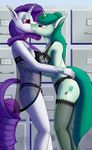  2016 anthro bra clothing equine fan_character female female/female friendship_is_magic horse inside kissing making mammal my_little_pony out panties quakehoof rarity_(mlp) underwear 