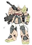  cable colored_lineart commentary_request gundam gundam_msv gundam_unicorn kurashou_shumei mecha mecha_focus mobile_suit neo_zeon no_humans one-eyed_mecha original radio_antenna red_eyes redesign robot rocket_launcher science_fiction shoulder_cannon shoulder_spikes signature solo spikes weapon white_background zaku_cannon zaku_ii zeon 