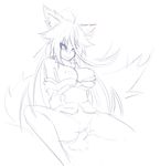  animal_humanoid balls big_tail bottomless breasts clothed clothing duo exposed faceless_male female humanoid looking_down male male/female mammal monochrome monster_girl monster_girl_(genre) monster_girl_encyclopedia nipples penetration penis pussy raiju sex simple_background sketch smile solo_focus sub-res vaginal vaginal_penetration white_background 