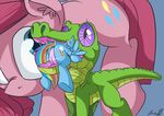  alligator crocodilian drooling equine friendship_is_magic gummy horse mammal micro mistydash my_little_pony pegasus pinkie_pie_(mlp) pony rainbow_dash_(mlp) reptile saliva scalie vore wings 