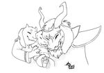  asgore_dreemurr asriel_dreemurr beard boss_monster caprine child claws crown facial_hair fangs faol-rougelune father goat group happy horn mammal mother parent paws simple_background smile tongue toriel undertale video_games white_background young 