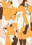  2018 animal_genitalia anthro anus backsack balls blush butt canine digital_media_(artwork) duo fox fully_sheathed male male/male mammal manmosu_marimo navel nipples nude senior_fox sheath spread_butt spreading sweat 