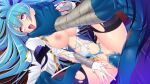  1boy 1girl ahegao arch_kalmia armor asphyxiation blue_hair blue_skin blush breasts broken_armor censored colored_skin defeat drooling empty_eyes female_orgasm fucked_silly fuyunagi_tsubasa game_asset gold_trim hetero large_breasts long_hair lying magical_girl missionary monster mosaic_censoring nipples non-web_source official_art on_back open_mouth orgasm penis ponytail pussy rape red_eyes rolling_eyes saliva satou_takumi self-datamine sex shinsou_kenki_arch_saver solo_focus spread_legs strangling thighhighs tongue tongue_out torn_clothes torn_thighhighs vaginal variant_set visual_novel_cg 