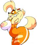  2017 alpha_channel anthro areola armpit_hair armpits big_breasts breasts canine dog erect_nipples female mammal nipples solo superhero_dog_(vimhomeless) vimhomeless 