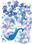  2016 7-days-luck blue_body blush brionne bubble cute eyes_closed feral looking_at_viewer mammal marine musical_note nintendo one_eye_closed pinniped pok&eacute;mon popplio primarina singing video_games white_skin wink 