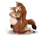 anthro breast_fondling breast_grab breast_play breast_squeeze breasts bruma_(rinzazen) canid canine canis duo ethiopian_wolf female fondling from_behind_position grabbing_from_behind hand_on_breast male male/female mammal pregnant pregnant_anthro pregnant_female pregnant_sex raine_(heathenfang) sex squeezing wolf