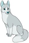 2015 aliasing alpha_channel ambiguous_gender blue_inner_ear canid canine digital_drawing_(artwork) digital_media_(artwork) feral fox full-length_portrait fur grey_body grey_fur low_res mammal paws portrait sebdoggo simple_background sitting snout solo tail teal_eyes teal_nose transparent_background