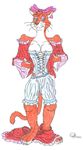  2002 bow breasts cat corset feline female mammal nancy oliver_twist saban's_oliver_twist solo swift swift_(artist) undressing 