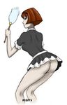  android ass big_o black_dress cleaning dress hairband maid no_panties r._dorothy_wayneright r_dorothy_wayneright red_hair the_big_o upskirt 