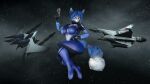 16:9 3d_(artwork) accessory anthro arwing blaster blue_body blue_fur blue_hair blue_tail bodysuit canid canine clothed clothing digital_media_(artwork) female fluffy fluffy_tail fox fur furgonomics great_fox hair hi_res humanoid jewelry krystal_(star_fox) krystal_appreciation_month looking_at_viewer mammal multicolored_body multicolored_ears multicolored_fur multicolored_tail nintendo pinup pose silver_(metal) silver_jewelry skinsuit solo source_filmmaker space star_fox tail tail_accessory tailband thevestige tight_clothing warfare_krystal white_body white_fur white_inner_ear white_tail widescreen