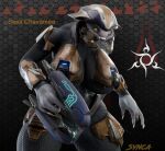  alien anthro big_breasts breasts female halo_(series) microsoft plasma_gun sangheili sesa&#039;chavamee_(halo) solo xbox_game_studios 