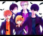  haikyuu!! hinata_shouyou kageyama_tobio megane tsukishima_kei yachi_hitoka yamaguchi_tadashi 