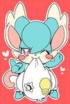  &lt;3 anthro bibitto_(cocotama) blue_fur blush clothing cocotama female fur half-closed_eyes himitsu_no_cocotama kemonagari one_eye_closed open_mouth panties red_eyes simple_background solo underwear 