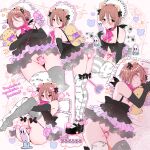  1boy anal anal_object_insertion angel_wings animal_ear_hairband animal_ears arm_support armpit_crease ass asymmetrical_legwear babydoll back_bow bare_shoulders bear_ear_hairband bear_ears bent_over black_babydoll black_gloves black_ribbon black_wings blush bottomless bow bow_legwear brown_hair butt_plug candy censored cheek_press choppy_bangs closed_eyes closed_mouth collarbone commentary_request crossdressing crossdressing_(mtf) cupless_babydoll demon_horns dildo dildo_on_ass elbow_gloves fake_animal_ears flaccid food frilled_pillow frills gloves grey_thighhighs groin hair_between_eyes hairband halloween hands_on_own_stomach hands_up heart heart_censor highres holding holding_own_legs_back holding_sex_toy horns kneeling knees_up legs_together lollipop looking_at_viewer lying male_focus mismatched_legwear mismatched_thighhighs multicolored_babydoll multiple_views nagano_rira navel neck_ribbon nipples object_insertion on_back on_bed original parted_lips patterned_background patterned_legwear penis penis_ribbon pillow pink_eyes pink_ribbon platform_shoes pom_pom_(clothes) puffy_chest puffy_nipples purple_babydoll purple_ribbon raised_eyebrows raised_inner_eyebrows ribbon ribbon-trimmed_hairband ribbon_censor sakuma_(nagano_rira) sex_toy shoes short_hair sidelocks skindentation sleeping small_horns small_penis speech_bubble standing straight_hair striped_clothes striped_thighhighs stuffed_animal stuffed_toy teddy_bear testicles thighhighs thighs trap tucked_penis upturned_eyes white_thighhighs wings 