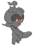  erection humanoid humanoid_penis legendary_pok&eacute;mon male marshadow masturbation nintendo obscurabuns open_mouth penis pok&eacute;mon red_sclera simple_background solo video_games yellow_eyes 