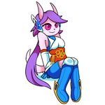  anthro boots clothed clothing dragon fangurley female footwear freedom_planet freedom_planet_2 hair horn long_hair purple_eyes purple_hair sash_lilac simple_background solo video_games white_background 