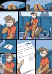  airport anthro chair clothed clothing comic digital_media_(artwork) english_text first_person_view hi_res letter male mammal rodent solo squirrel text waking_up zummeng 