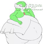  belly big_belly breasts dialogue english_text female gardevoir nintendo overweight pok&eacute;mon post_vore text theguy12345 video_games vore 