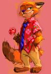  2017 anthro canine clothed clothing d_tsurumi disney fox fur male mammal nick_wilde zootopia 