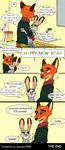  2017 anthro asestrada157 canine clothed clothing comic disney female fox fur judy_hopps lagomorph male mammal nick_wilde rabbit zootopia 