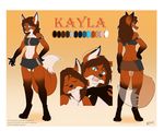  2016 anthro blue_eyes canine crossed_arms ear_piercing eye_contact facial_piercing female fox hand_on_hip kayla_moon lip_piercing looking_at_viewer looking_back lucky_cai mammal model_sheet nose_piercing nose_ring piercing shocked smile solo standing 