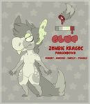  animated anthro bandanna canine clothed clothing collar english_text ittybittyshark male mammal model_sheet solo text underwear 
