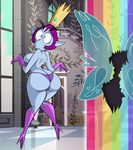  2017 clothed clothing fairy female grimphantom panties star_vs_the_forces_of_evil topless torn_clothing underwear wardrobe_malfunction 
