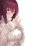  fate/grand_order megane scathach_(fate/grand_order) sweater tokopi 