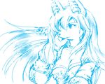  2004 anthro breasts canine clothed clothing female g-sun hair legend_of_mana mammal mana_(series) nintendo pok&eacute;mon sierra_(mana) sketch solo video_games 
