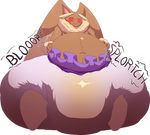  ambiguous_gender belly big_belly blush brown_fur diaper eyes_closed feces fur hand_on_stomach hyper hyper_feces hyper_soiling hypermess lagomorph lopunny mammal messy_diaper navel nintendo pok&eacute;mon rabbit scat soiling video_games weewizzylizzy 