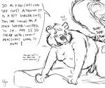  all_fours anal anthro bear bed dialogue disney doggystyle fan_character from_behind_position fur grivaire half-closed_eyes looking_back male mammal monochrome moobs overweight penis raised_tail sex signature skunkly_a_bear_(weaver) solo_focus sound_effects speech_bubble teeth text tongue zootopia 