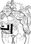  abs balls bdsm biceps big_penis black_and_white bondage bound canine censored chain claws duo erect_nipples from_behind_position glans hatake huge_penis hyper hyper_muscles licking_partner male male/male mammal monochrome muscular nipples nude pecs penis quads sex sketch smile tongue triceps 