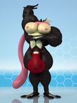  3d_(artwork) abs amphibian anthro anthroanim balls biceps big_balls bulge clothing digital_media_(artwork) greninja huge_balls humanoid_penis hyper hyper_muscles long_tongue male muscular muscular_male nintendo nipples pecs penis pok&eacute;mon sebastian_greninja solo tongue tongue_out video_games 