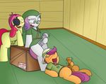  apple_bloom_(mlp) blush clothed clothing cub cutie_mark_crusaders_(mlp) dickgirl earth_pony equine eyes_closed feral friendship_is_magic green_eyes group group_sex horn horse intersex mammal masturbation mr_rottson my_little_pony open_mouth pegasus pony precum scootaloo_(mlp) sex sweetie_belle_(mlp) tongue tongue_out unicorn wings young 