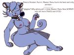  2017 alolan_persian anthro breasts cat feline female honey_the_grizzly mammal nintendo persian pok&eacute;mon simple_background slightly_chubby video_games 