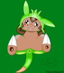  2017 anus chespin looking_at_viewer nintendo pok&eacute;mon relaxing smile video_games 