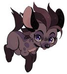  cute female feral hyena jasiri mammal nekojiima_(artist) purple_eyes 