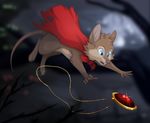  2017 4_fingers anthro blue_eyes cape clothing jewelry mammal mouse necklace reysi rodent solo the_secret_of_nimh 
