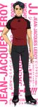 artist_request black_hair blue_eyes character_name english full_body hand_on_hip ice_skates jean-jacques_leroy male_focus official_art skates smile solo transparent_background yuri!!!_on_ice 