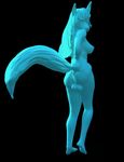  3d_(artwork) anthro balls breasts butt canine digital_media_(artwork) intersex mammal solo 