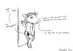  2017 5_fingers anthro caprine clothed clothing dialogue looking_back male mammal postalroo sheep signature simple_background skull standing text udtf what where_is_your_god_now white_background why 